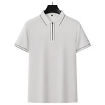 Modern Zip-Neck Polo
