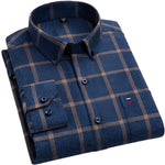 Japanese Retro Casual Cotton Plaid Shirt