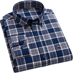 Japanese Retro Casual Cotton Plaid Shirt