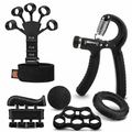 Hand Gripper 5 PiecesComplete Grip Strength Trainer Set (5-in-1)