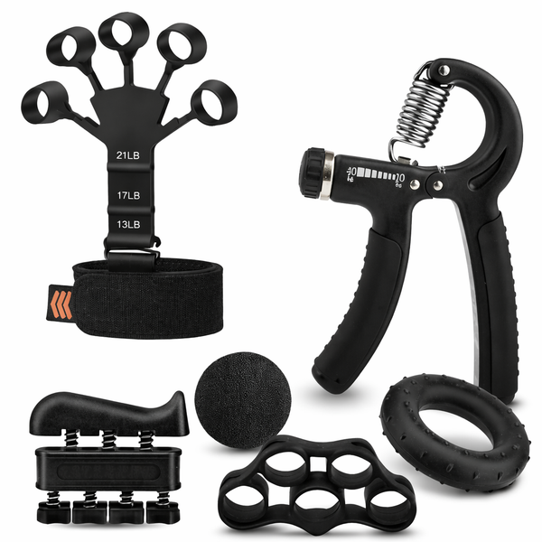 Hand Gripper 5 PiecesComplete Grip Strength Trainer Set (5-in-1)
