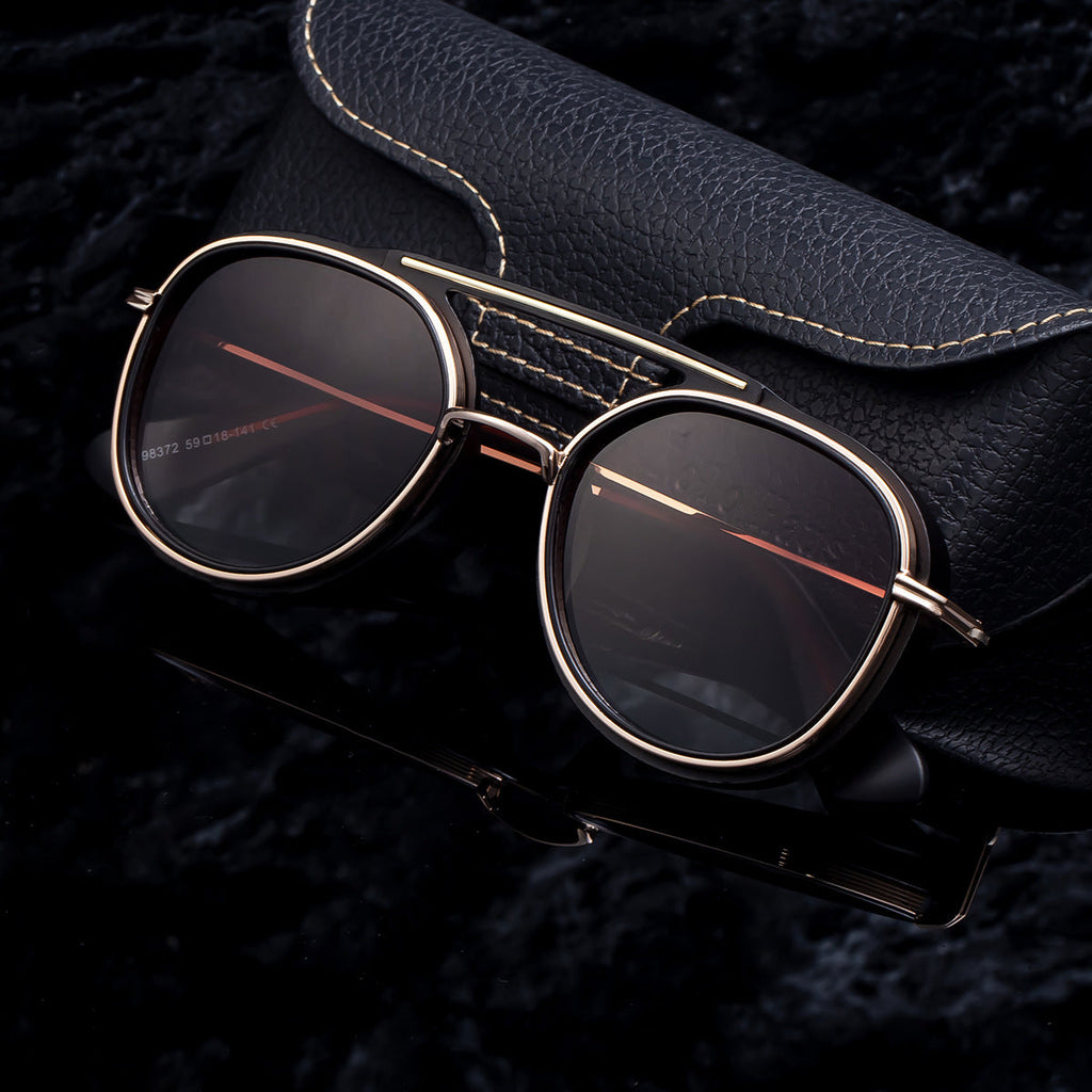 Retro Steampunk Aviator Sunglasses