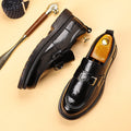 Lug-Sole Metal Buckle Loafers