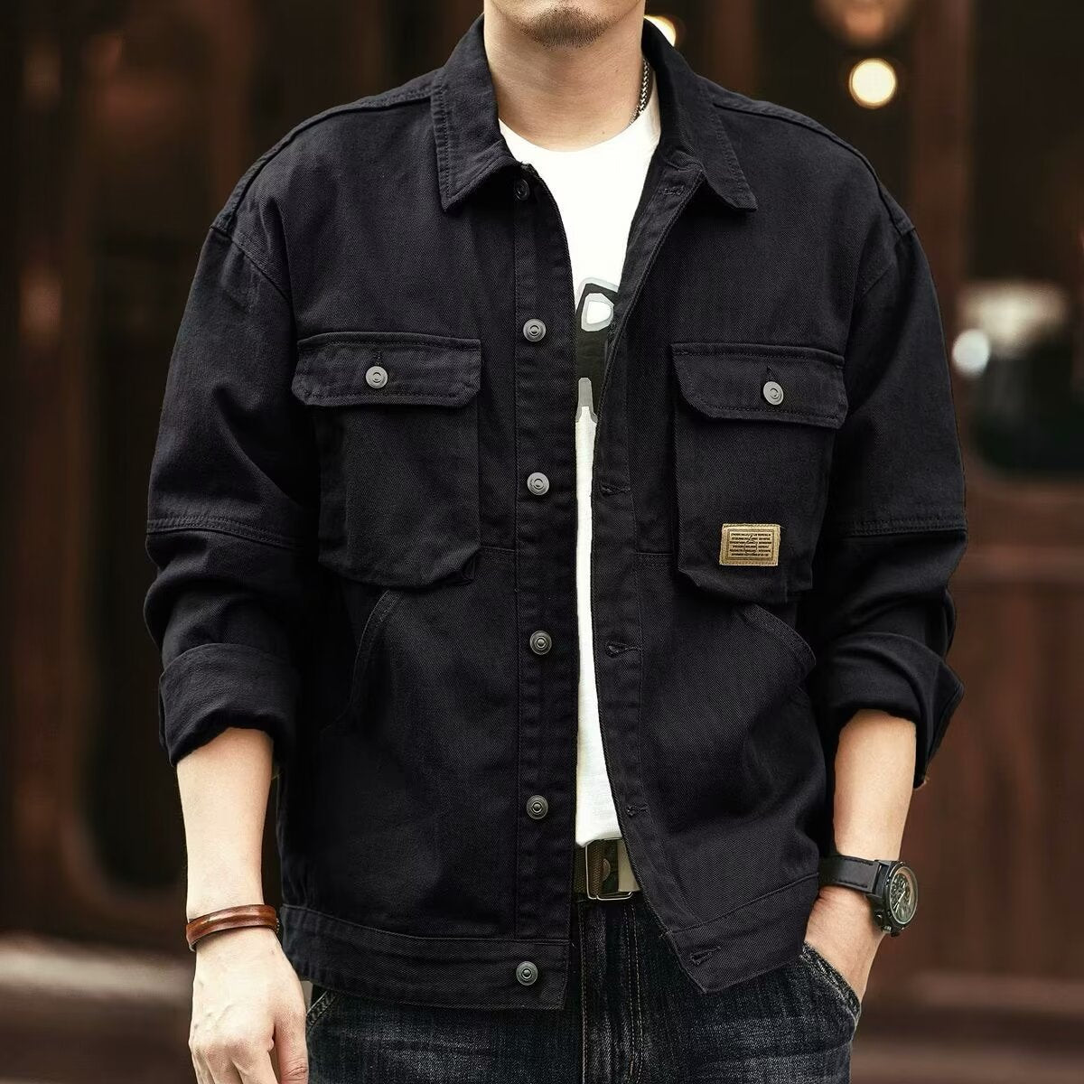 Vintage Multi-Pocket Jacket