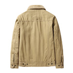 Men's Plush-Lined Washed Cotton Jacket