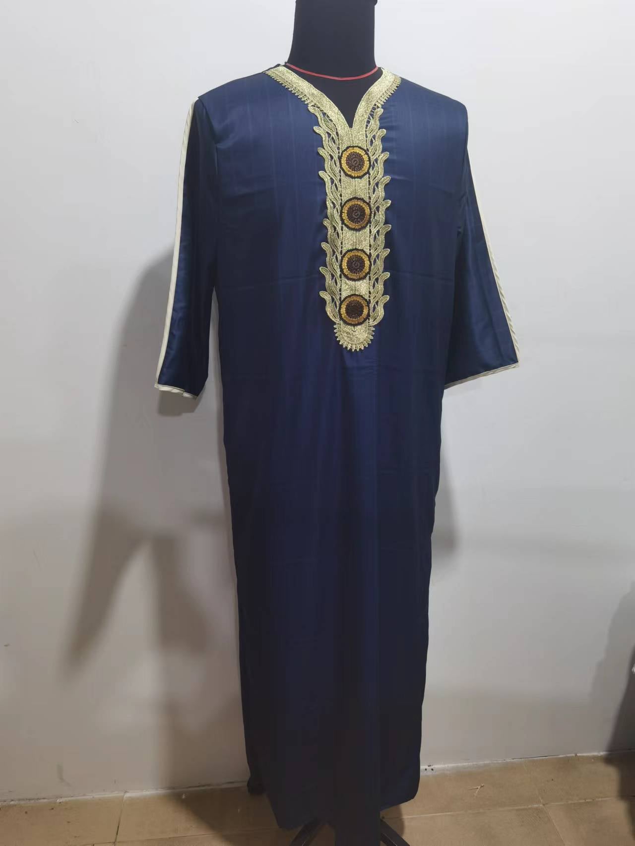 Traditional Embroidered Kaftan Robe