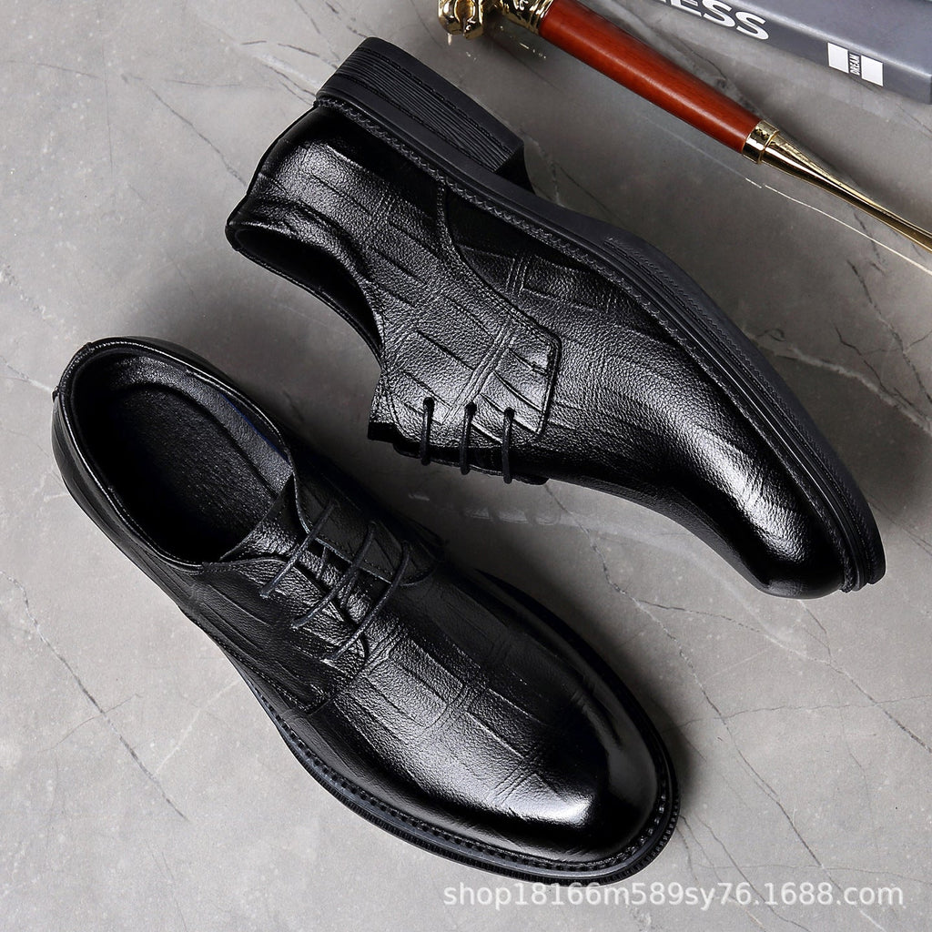 Classic Textured Derby Dress Shoes