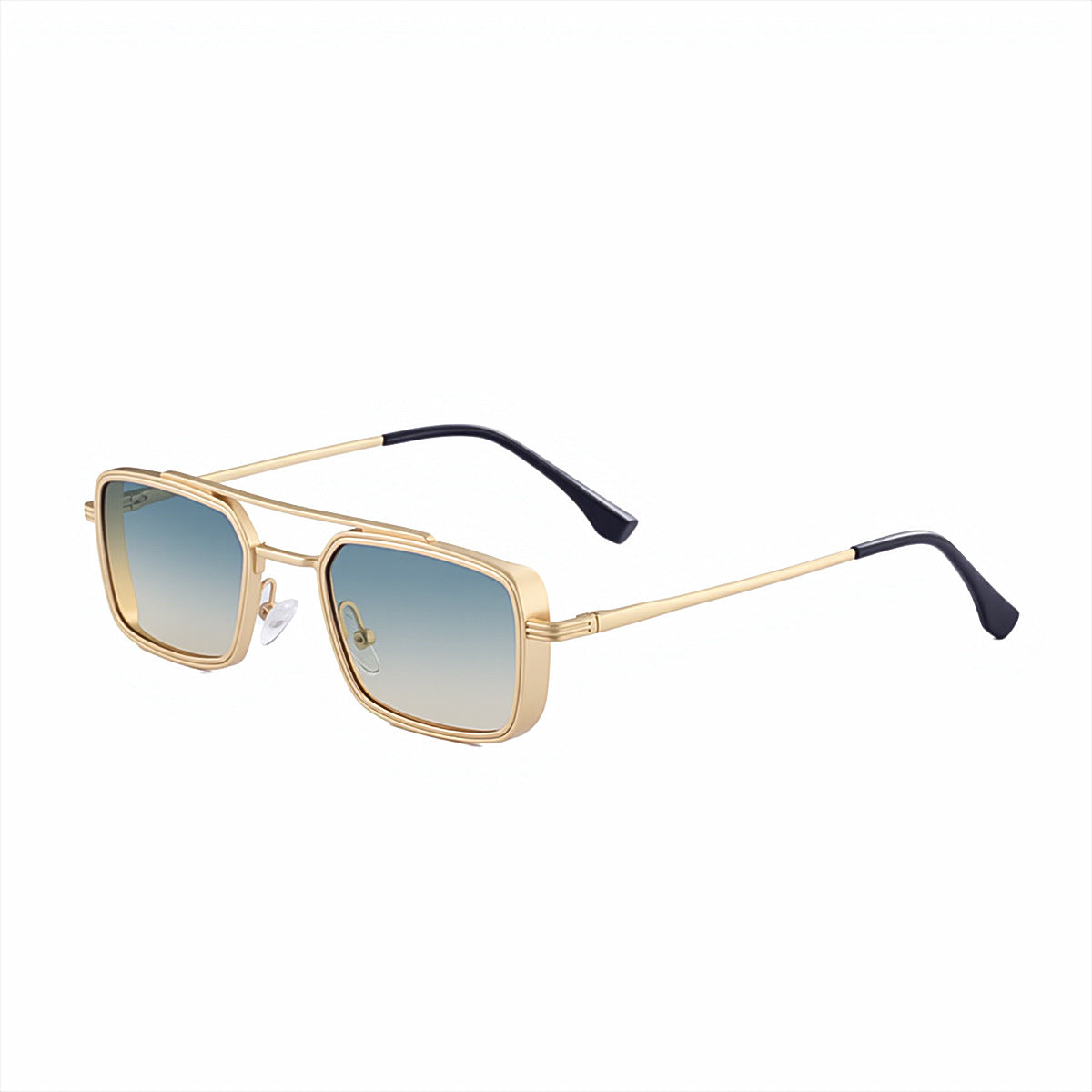 Metal Frame Rectangular Sunglasses