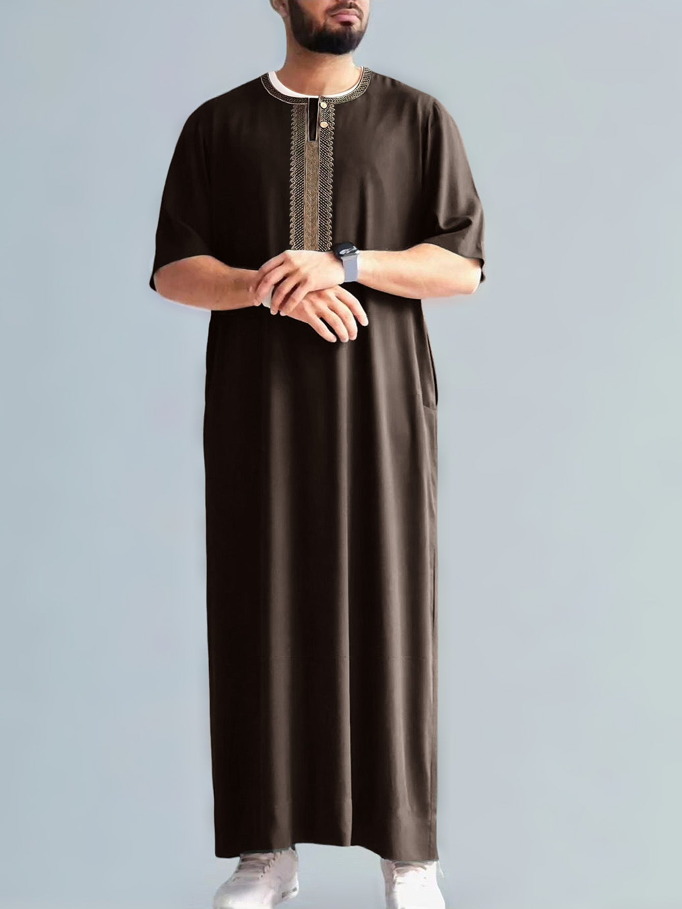 Men’s Embroidered Moroccan Thobe