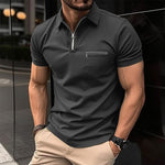 Men's Quarter-Zip Polo Shirt