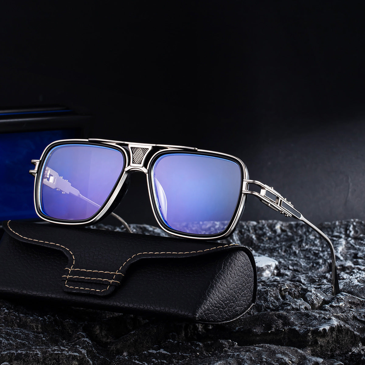 Retro Metal Frame Sunglasses