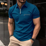 Men's Quarter-Zip Polo Shirt