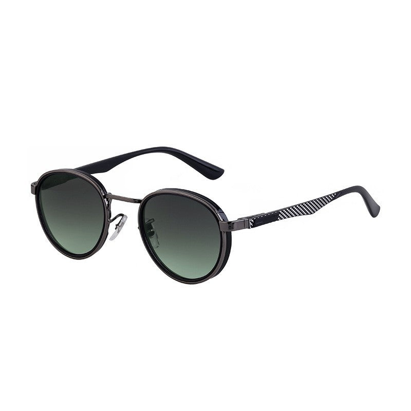 Metal Round-Frame Sunglasses