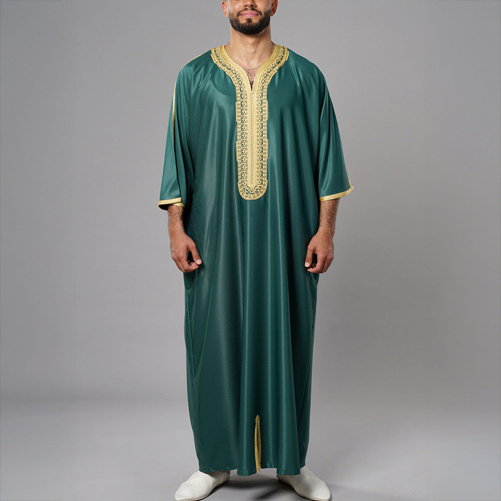 Men’s Embroidered Arab Thobe
