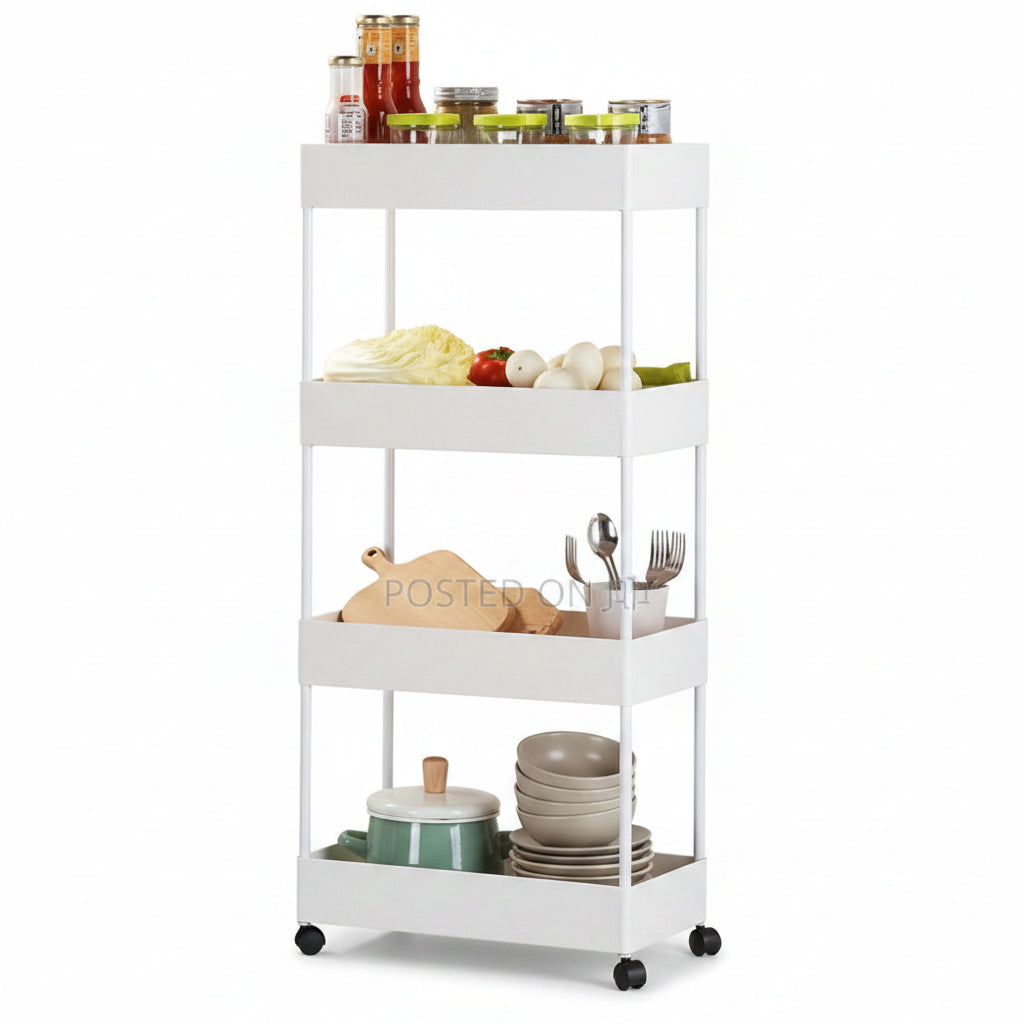 4 Tier Moveable Storage Rack