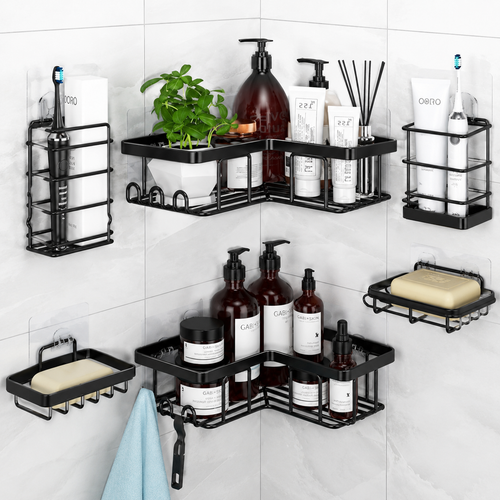 5 in 1 corner shower and kitchen organizer caddy clean product image