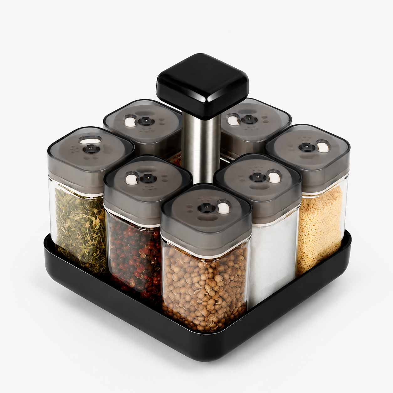 8pcs Rotating Spice Rack clean product image