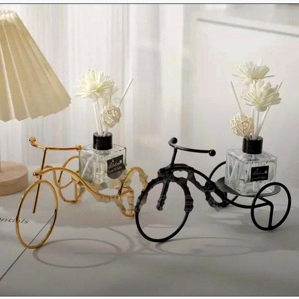 Gold & Black Bicycle Office Decor