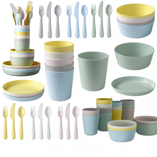 Original product image - 36-Piece Colorful Kids Tableware Set