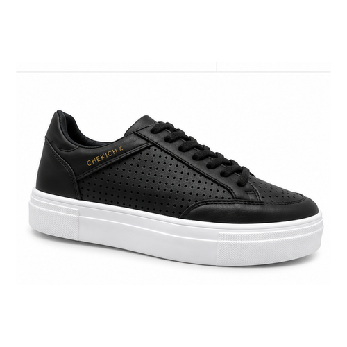 Original product image - Black Perforated Platform Sneakers