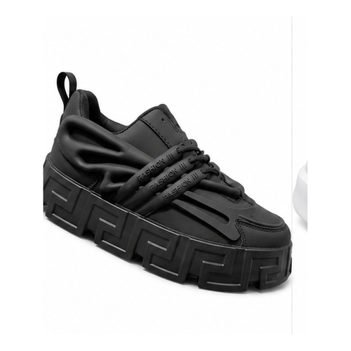 Original product image - Black Sculpted-Sole Fashion Sneakers