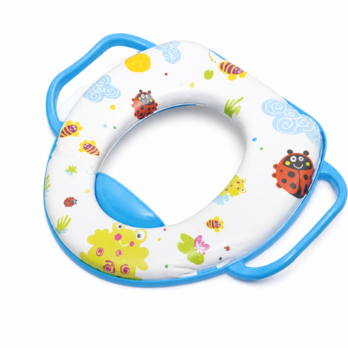 Original product image - Blue Cartoon Baby Toilet Training Seat