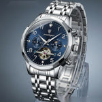 Original product image - Blue Dial Silver Men's Watch – #2214