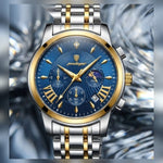 Original product image - Blue Dial Two-Tone Men's Watch – #2144