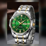 Original product image - Boedagar Green Two-Tone Men's Watch – #2073