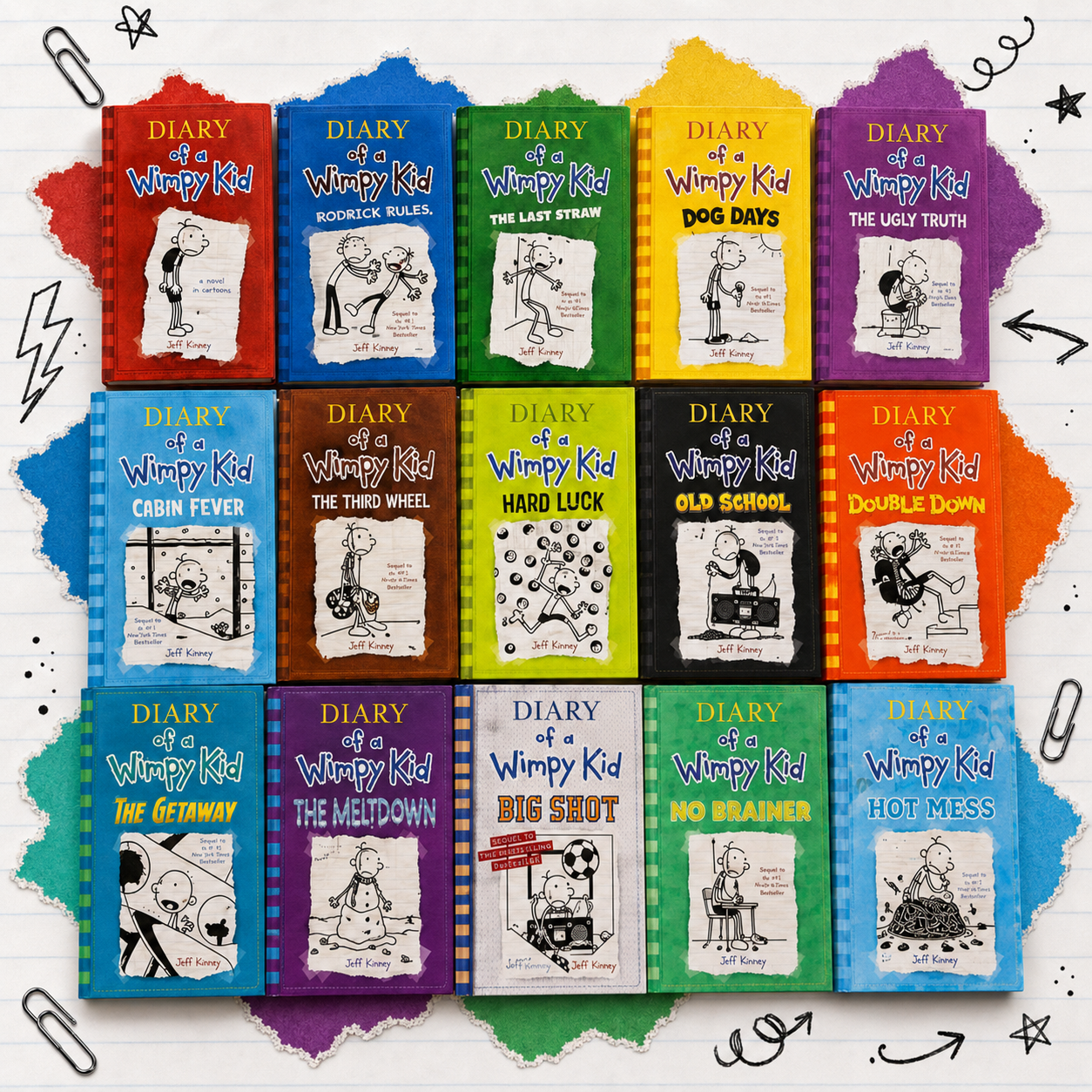 Original product image - Diary of a Wimpy Kid (15 Book) Paperback Collection