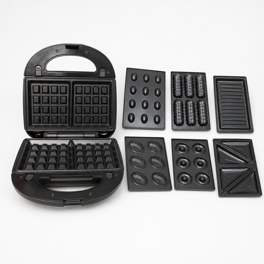 Black Multi-Plate Snack Maker