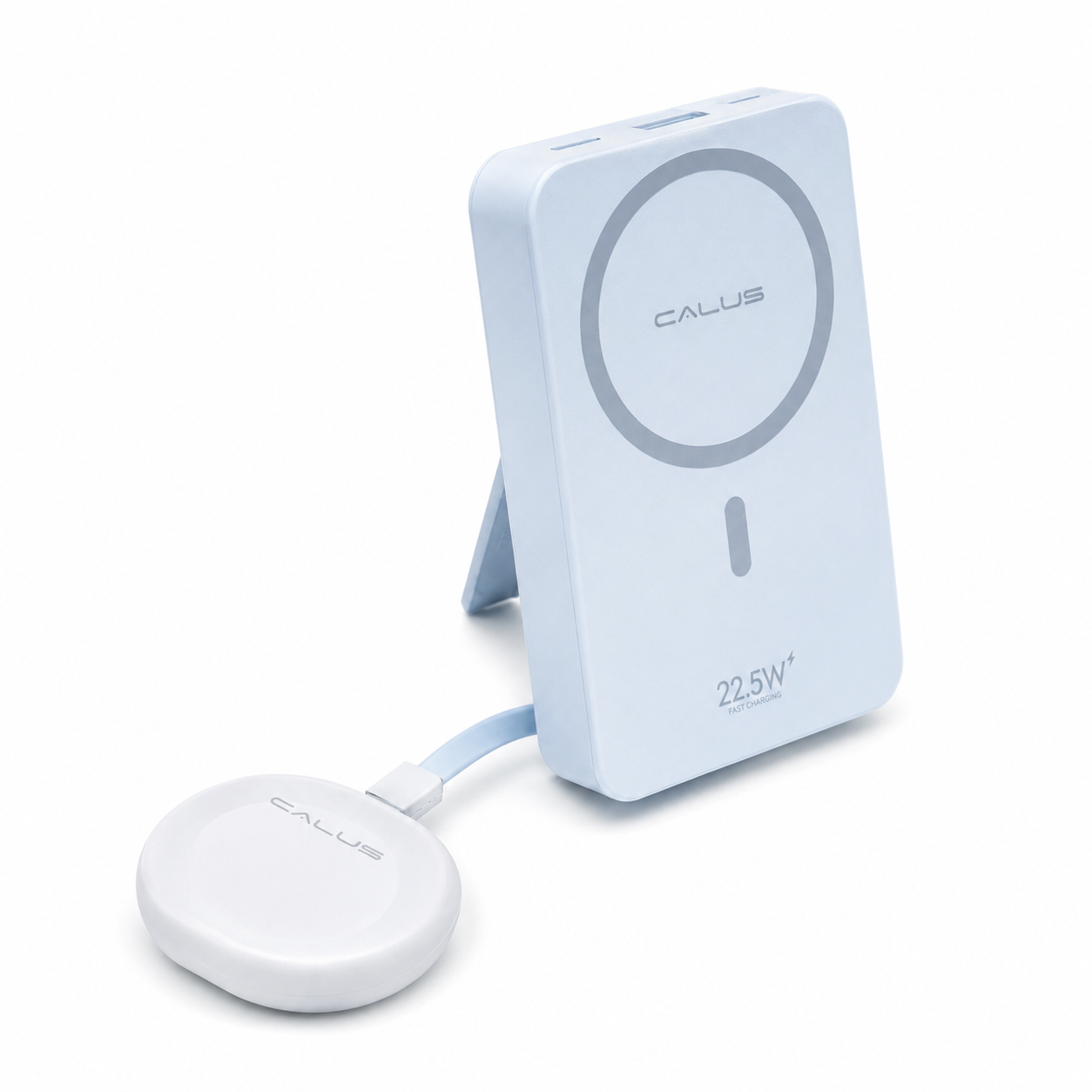 White CALUS Fast 10 Max 10000mAh 22.5W wireless power bank