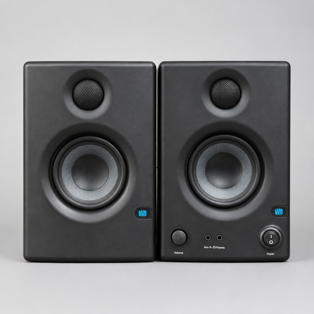 Compact Powered Studio Monitor Speakers - Pair