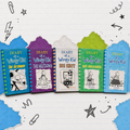 Diary of a Wimpy Kid Volumes 11 to 15 five-book collection in a colorful notebook-inspired display