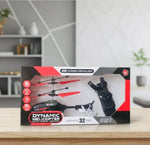 Dynamic rechargeable toy helicopter in retail box with wristband controller