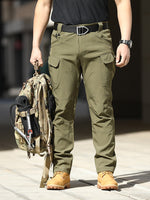 Cross-border outdoor archon tactical pants stretch fabric city special service pants military fan multi-pocket cargo pants composite fabric