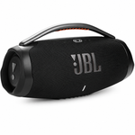 JBL Boombox 3 portable Bluetooth speaker in black on a white background