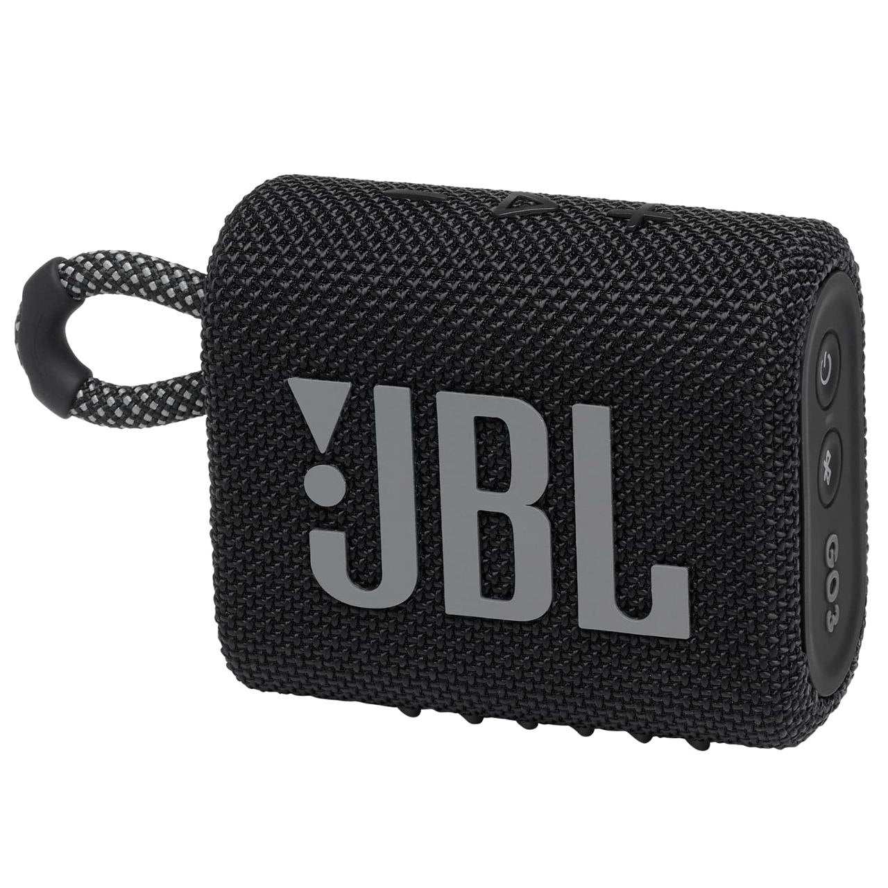 JBL GO3 black portable Bluetooth speaker