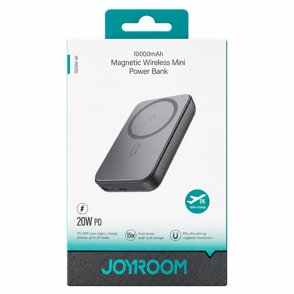 JOYROOM JR-W020 10,000mAh Magnetic Wireless Mini Power Bank