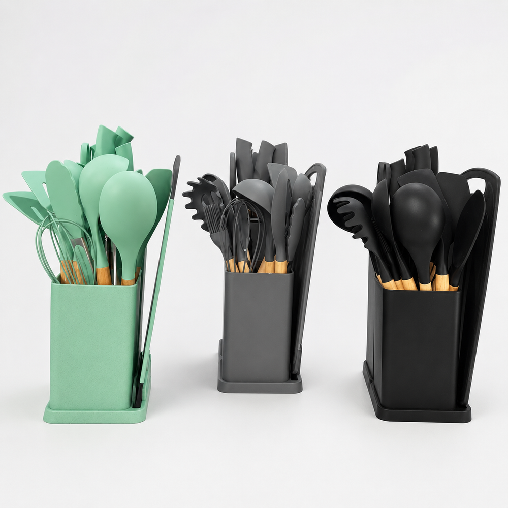 Kitchen Utensil Set with Holder