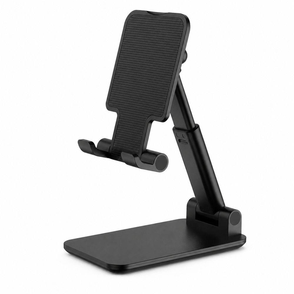 L305 Folding Adjustable Desktop Phone Stand – Black