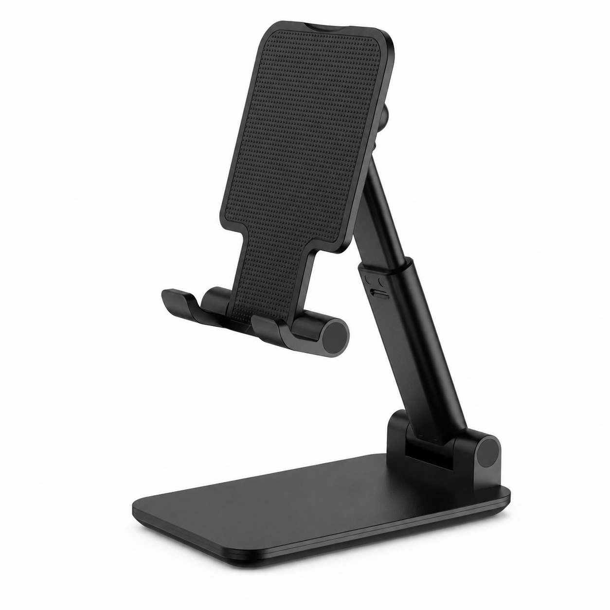 Black L305 folding adjustable desktop phone stand