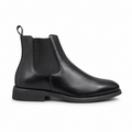 Men's classic black Chelsea boot with elastic side panel