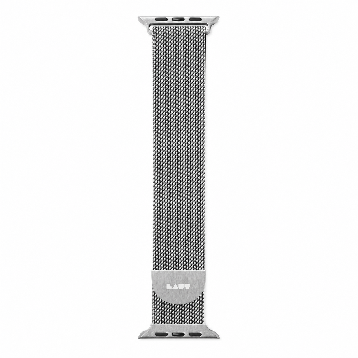 Silver metal mesh Apple Watch band
