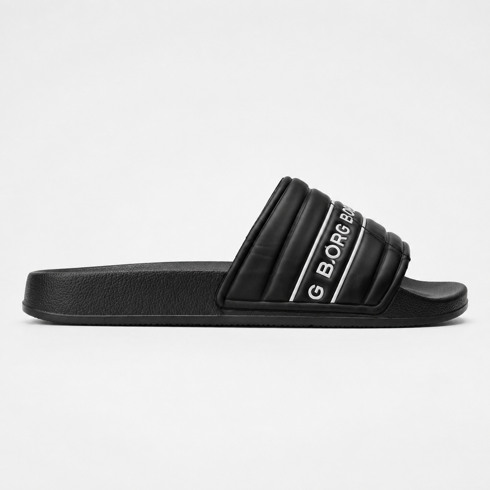 Borg Slippers Black