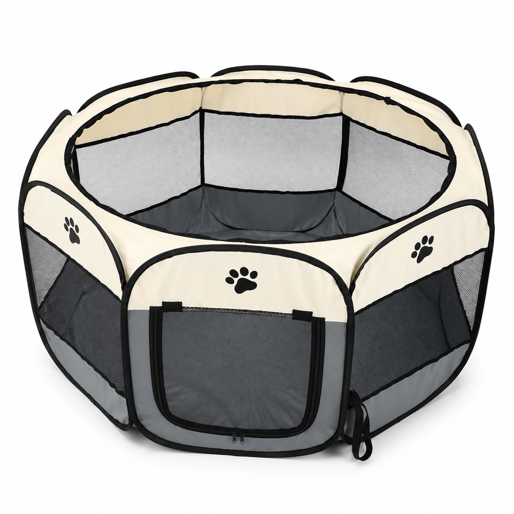 Octagonal Foldable Mesh Pet Playpen