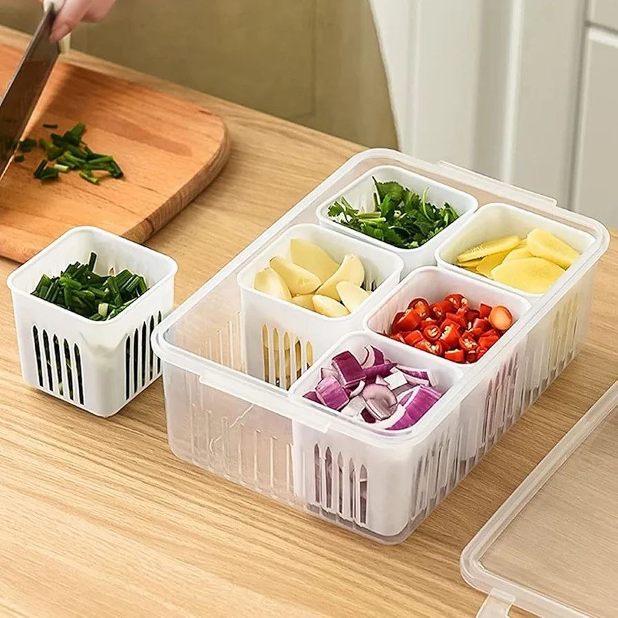 6-Compartment Food Prep Organizer