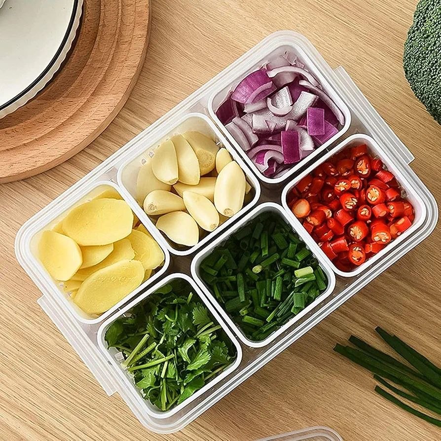 6-Compartment Food Prep Organizer