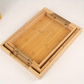 Premium Bamboo Serving Tray Set
