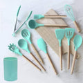 Silicone Kitchen Utensil Set with Holder